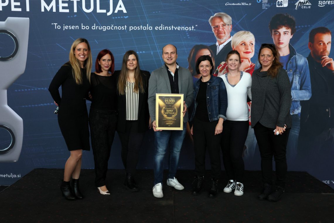 Film Šepet metulja prejel priznanje za prvih 25.000 gledalcev